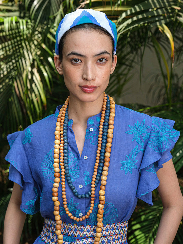 Hair Band Ikat Petrol