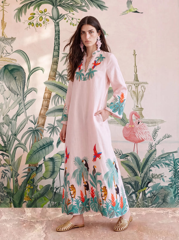Lemon Balm  Dress Brazil Embroidery