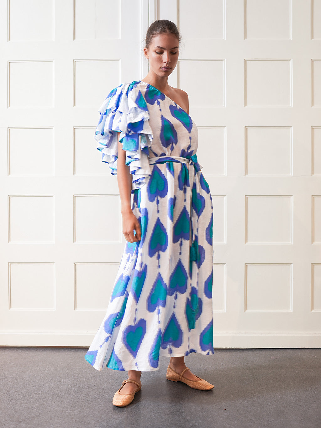 Vervain Dress Ikat Petrol