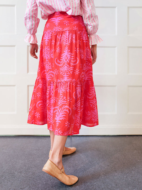 Tonka Skirt Red Palm