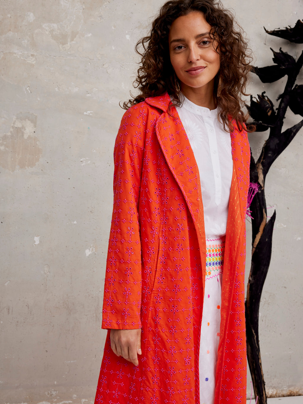 Anise Coat Lace Orange