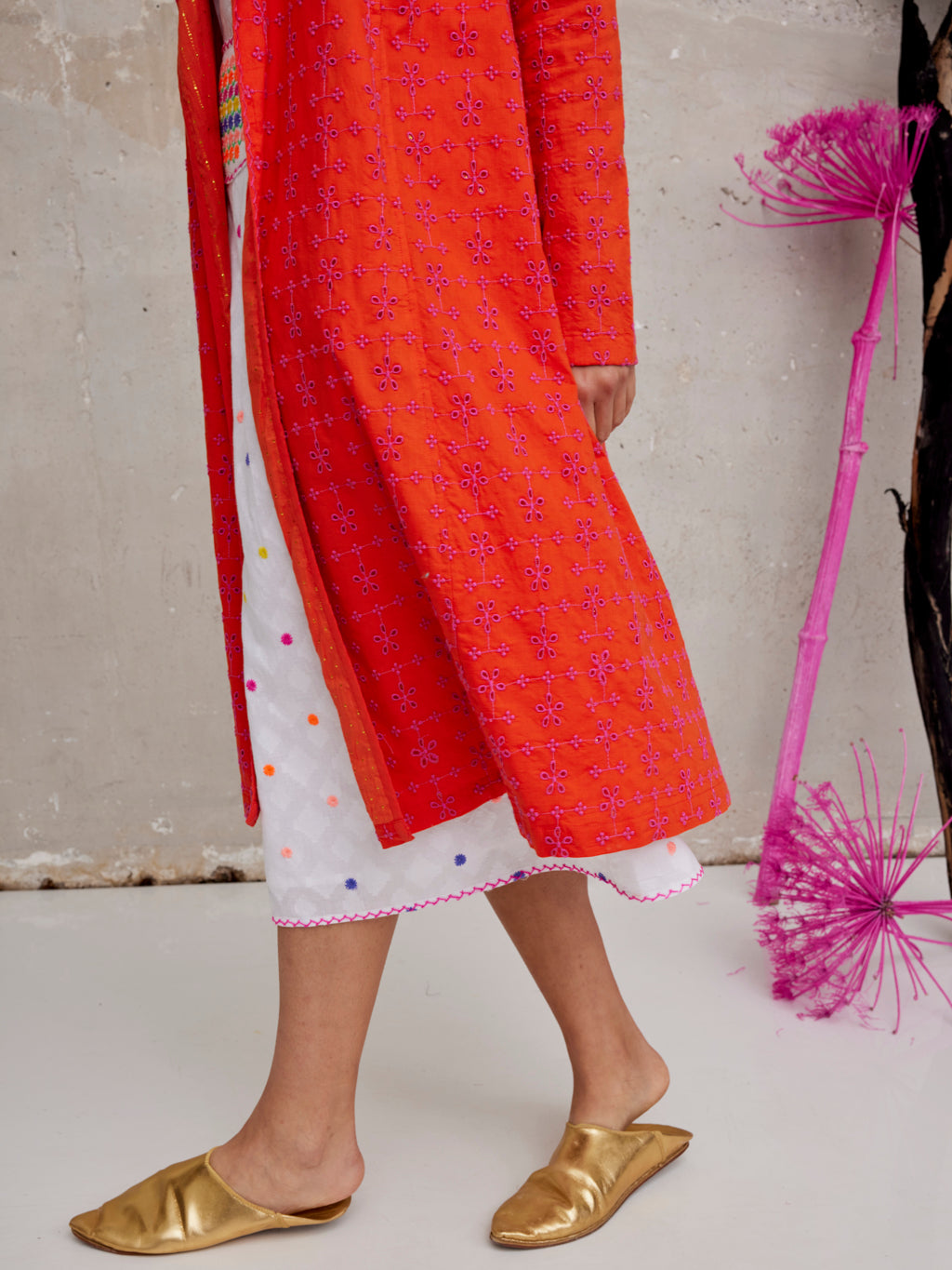 Anise Coat Lace Orange