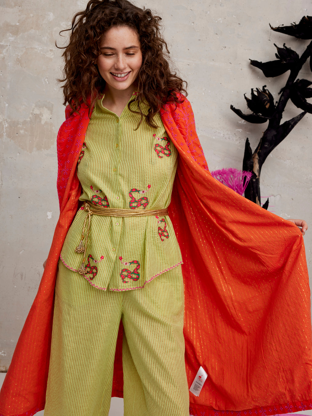 Anise Coat Lace Orange