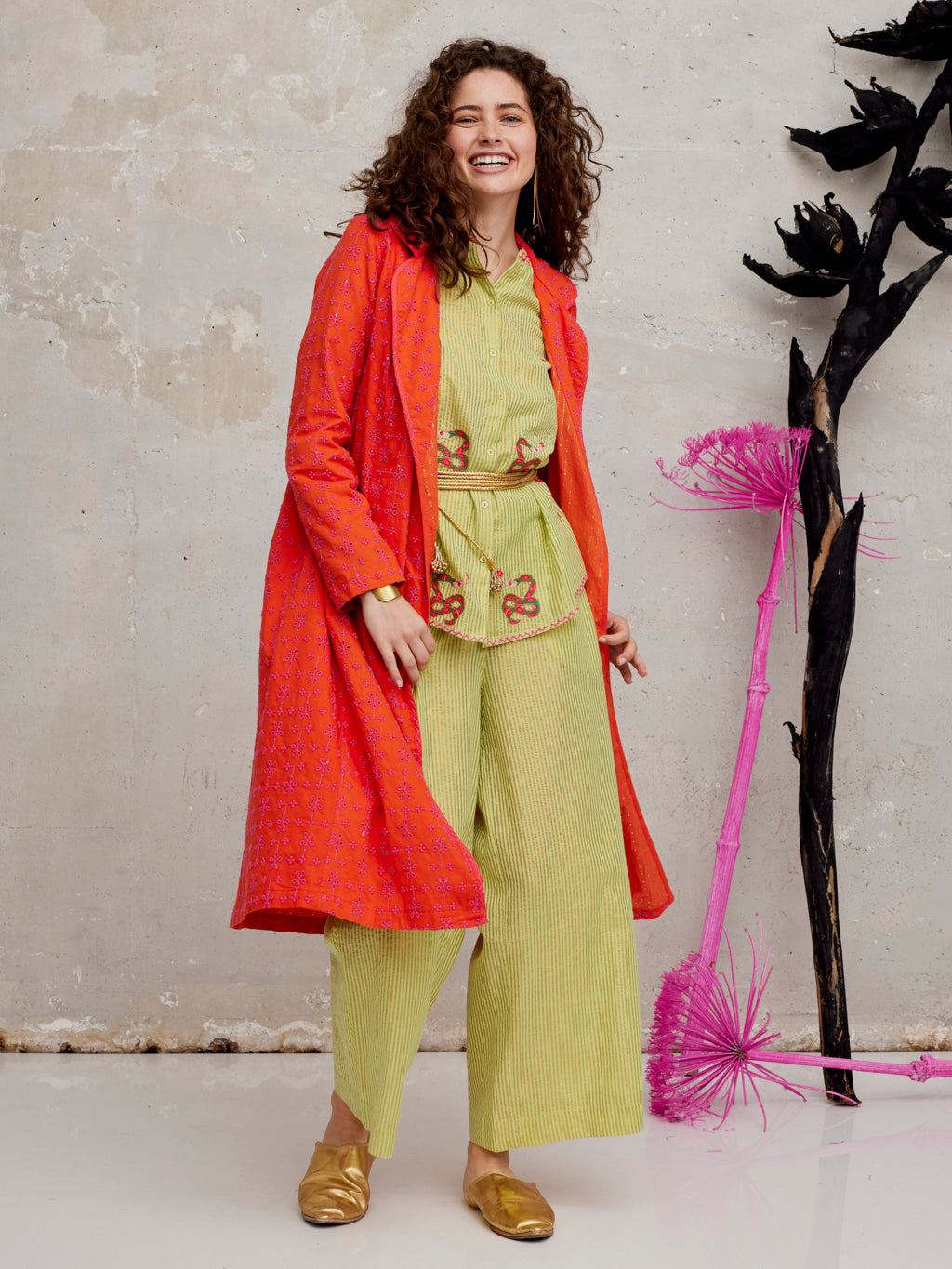 Anise Coat Lace Orange