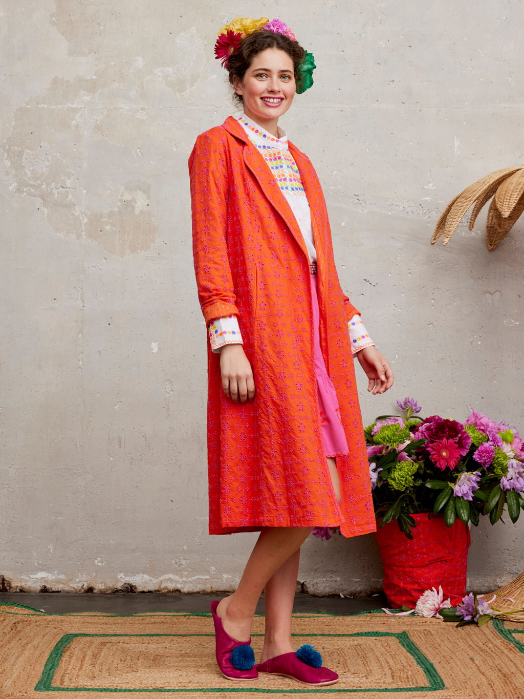 Anise Coat Lace Orange