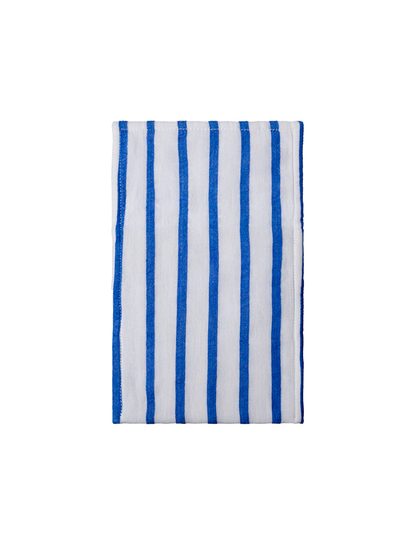 Cutlery Pocket Palm on Blue Stripes