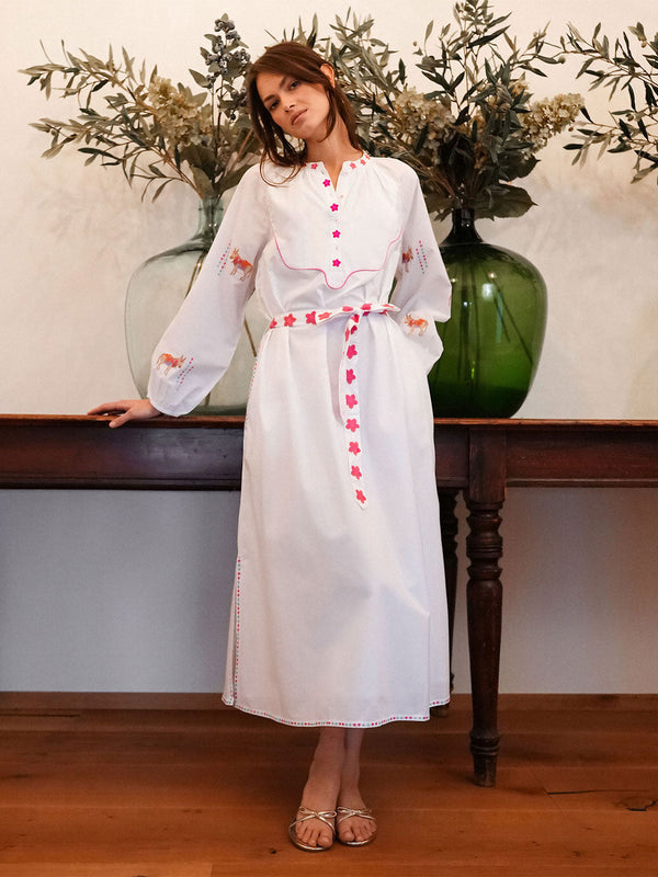 Hellebore Kaftan Donkey on White