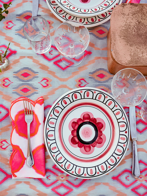 Table Cloth Ikat Sorbet
