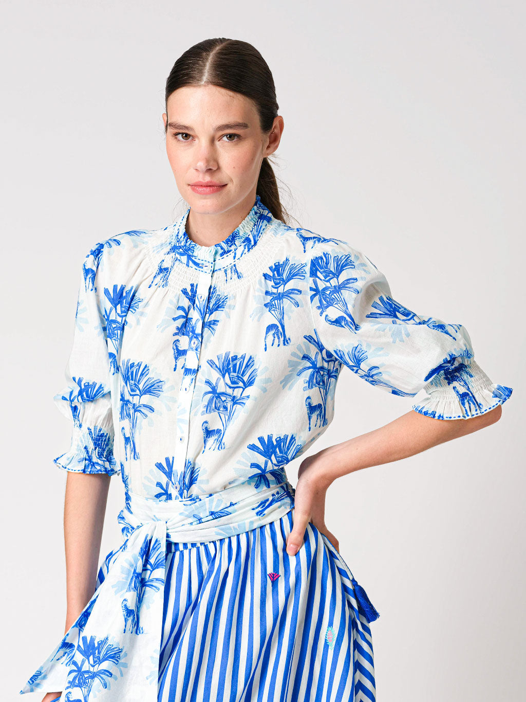 Bergamot Blouse Zebra