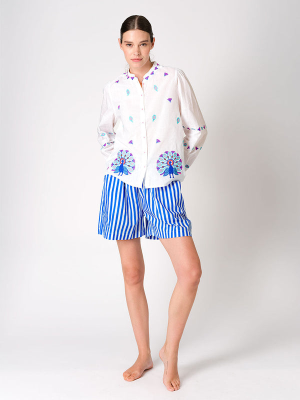 Lilly Pilly Shorts Blue Stripes