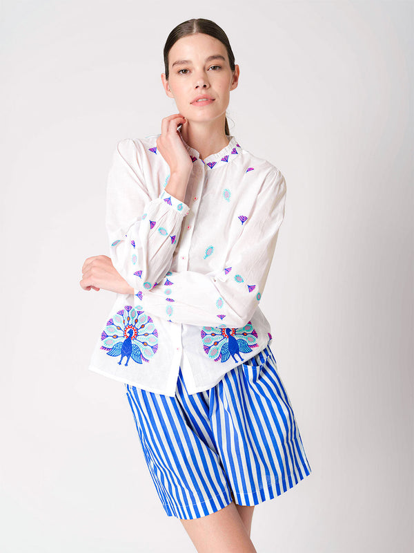 Lilly Pilly Shorts Blue Stripes