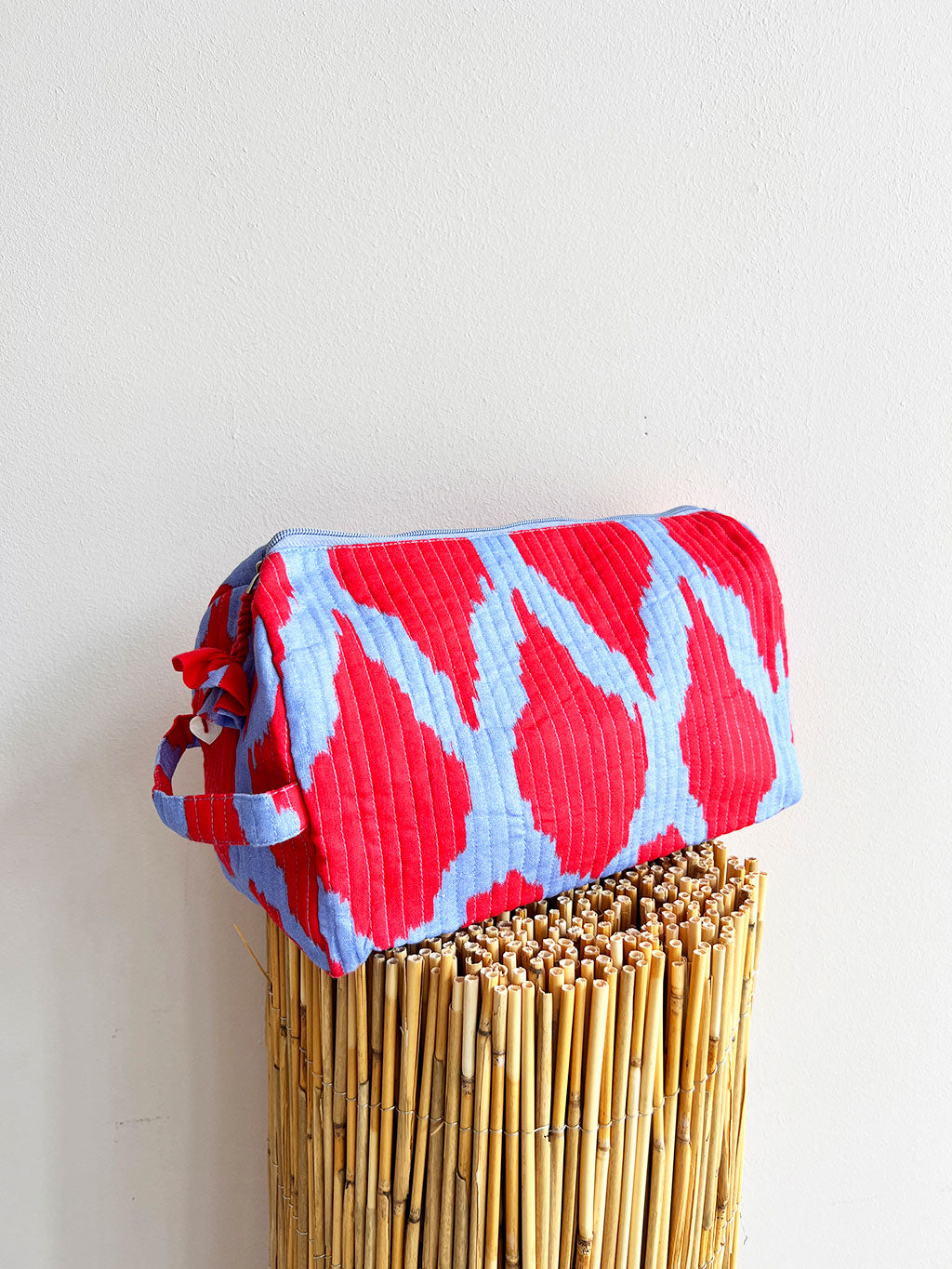 Wash Bag Ikat Red