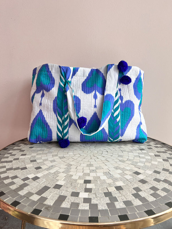 Jaipur Bag Ikat Petrol