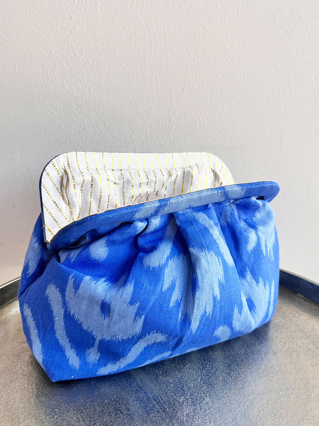 Clutch Ikat Blue