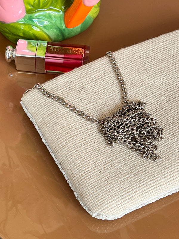 Beaded Bag Blue Shells