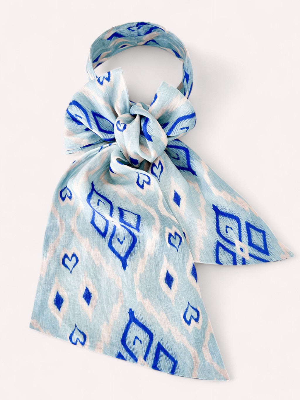 Scarf Belt Ikat Blue