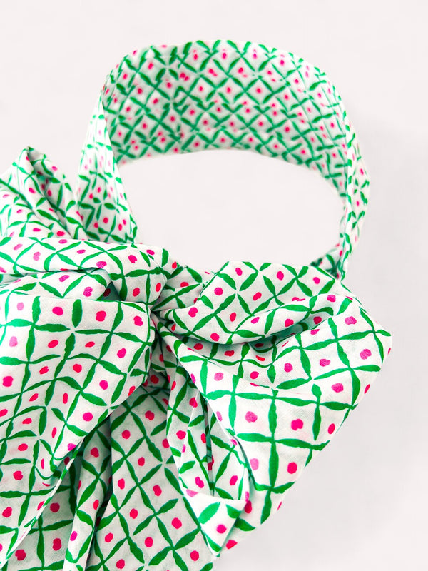 Scarf Belt Dotty Emerald