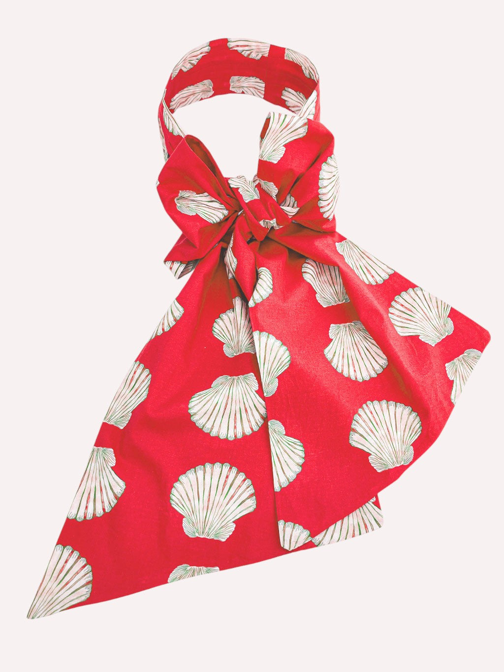 Scarf Belt Shells on Red