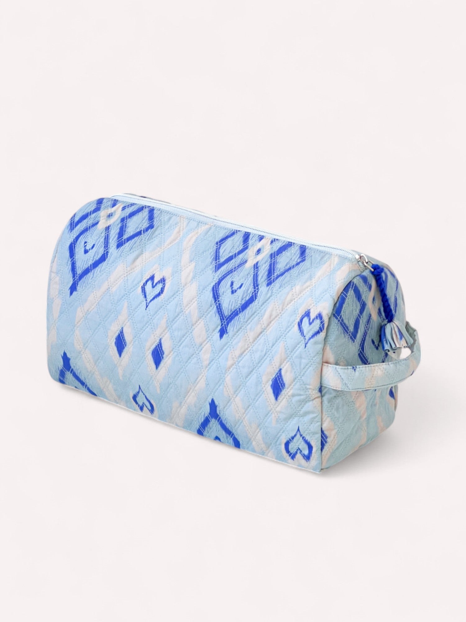 Wash Bag Ikat Blue