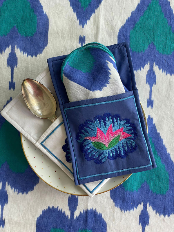 Napkin Ikat Petrol