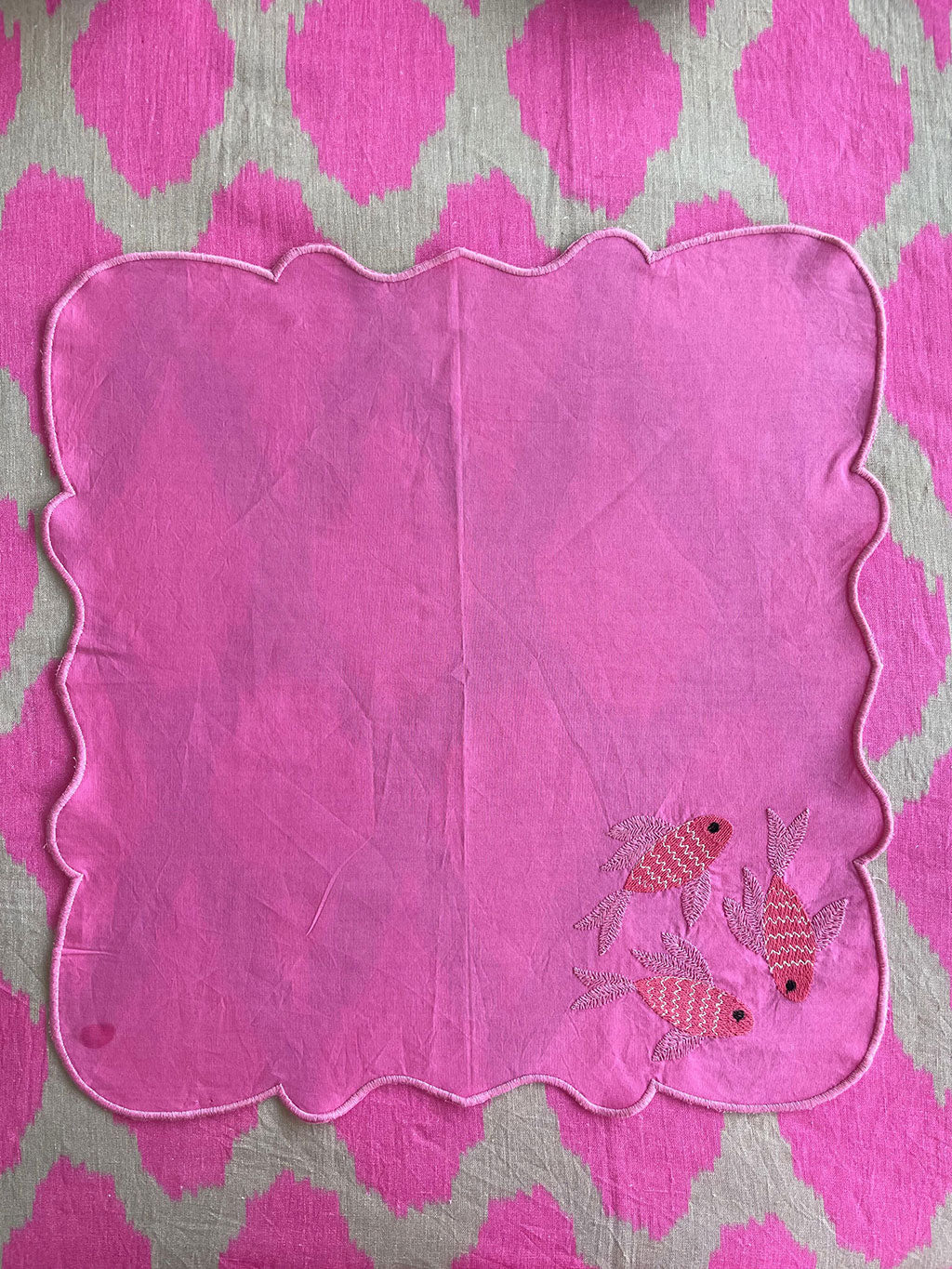 Napkin Fish on Pink