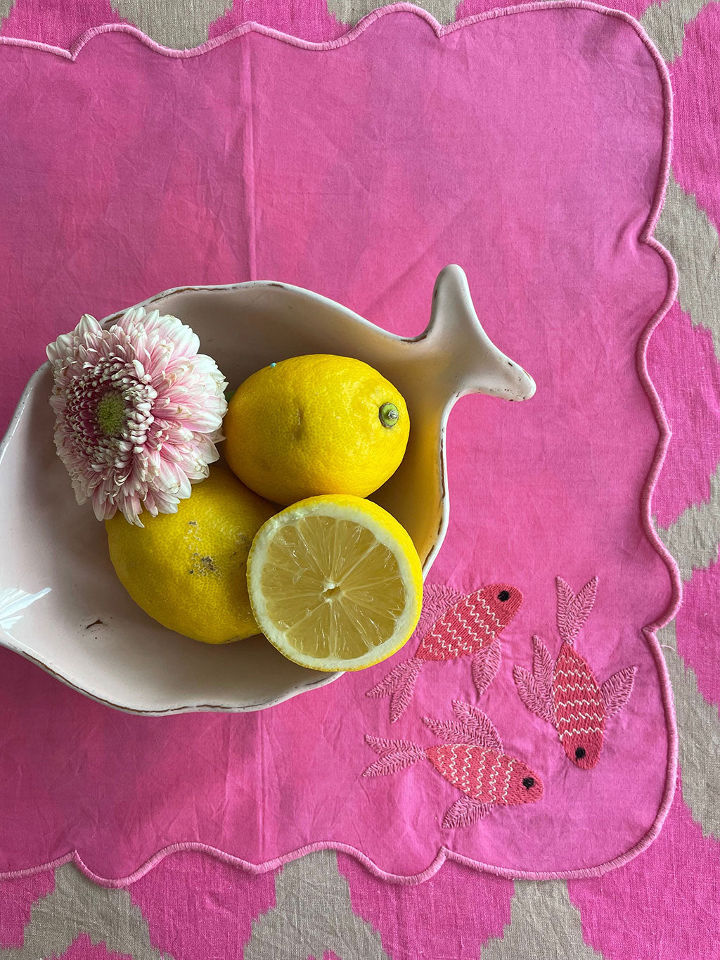 Napkin Fish on Pink