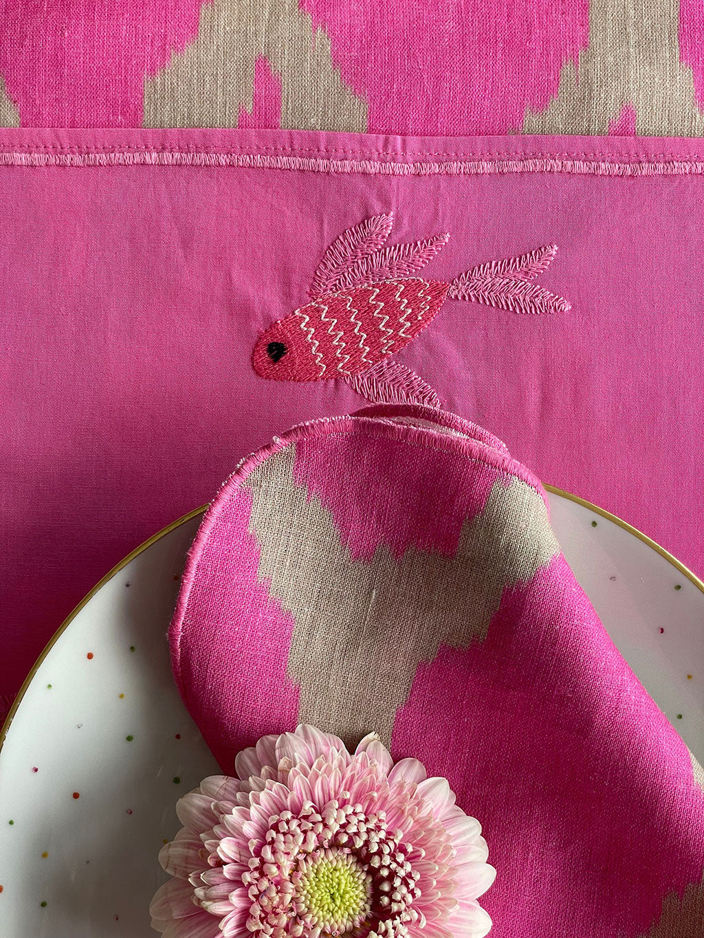 Placemat Fish on Pink