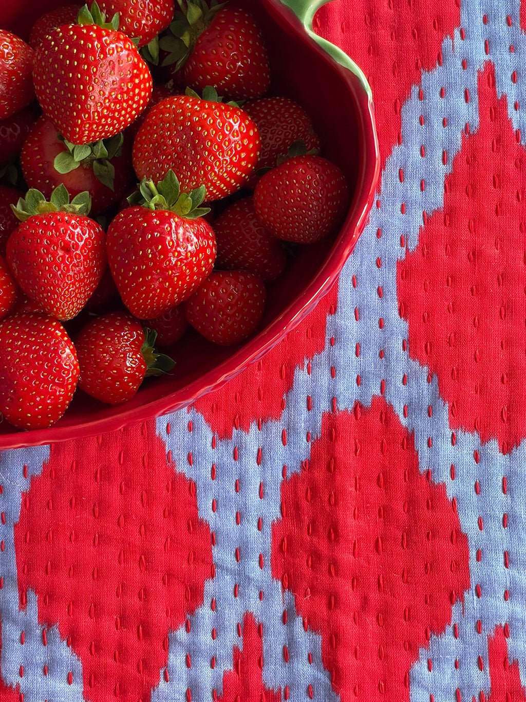 Placemat Ikat Red