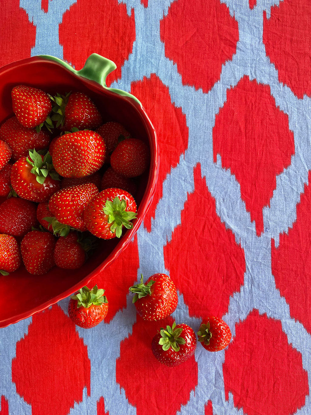 Tablecloth Ikat Red