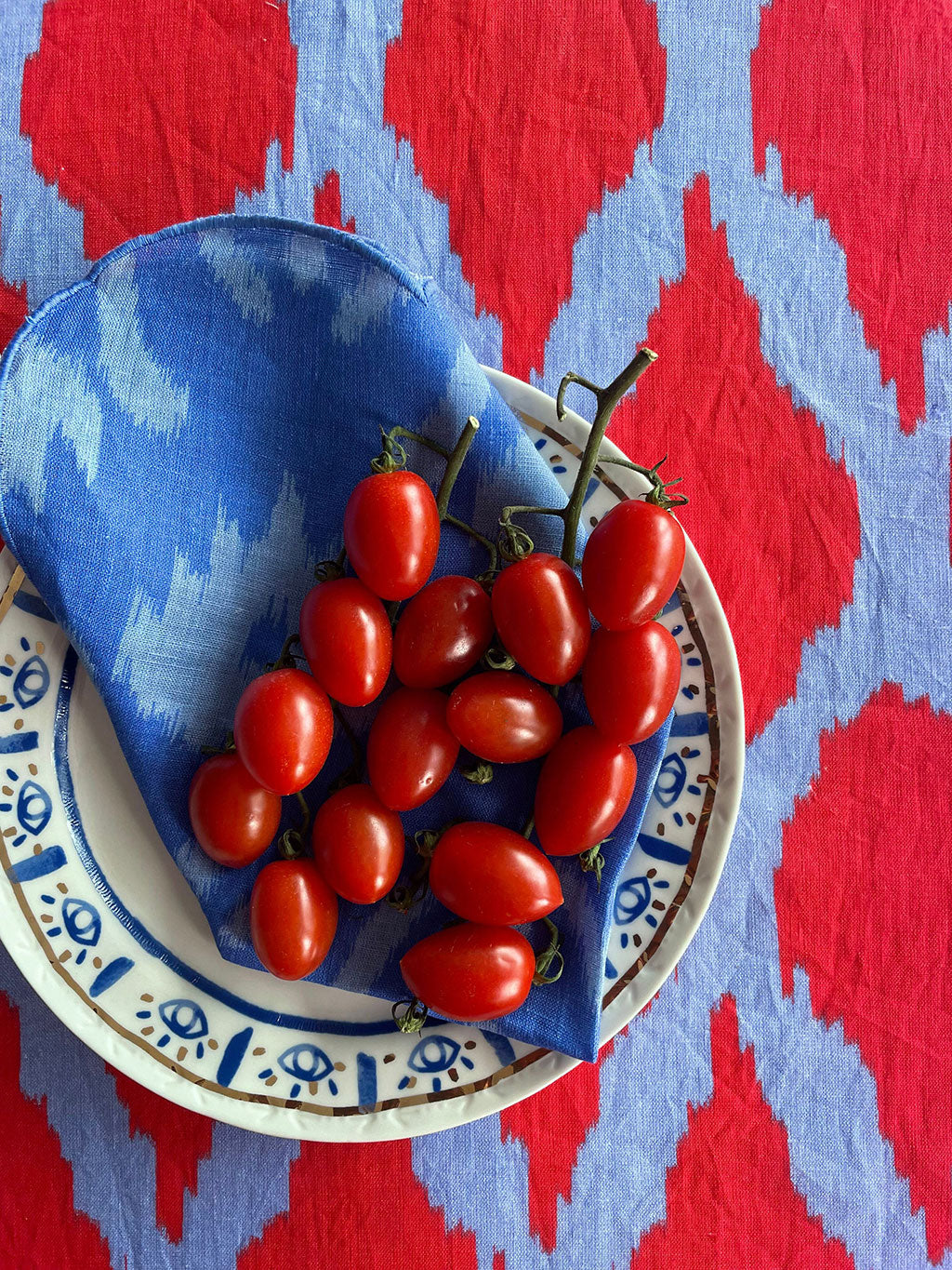 Tablecloth Ikat Red