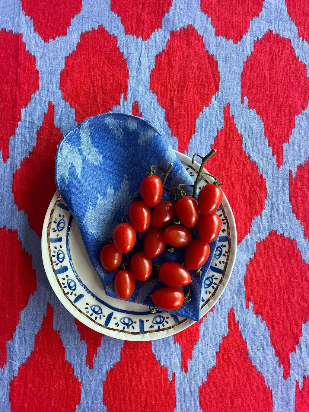 Tablecloth Ikat Red