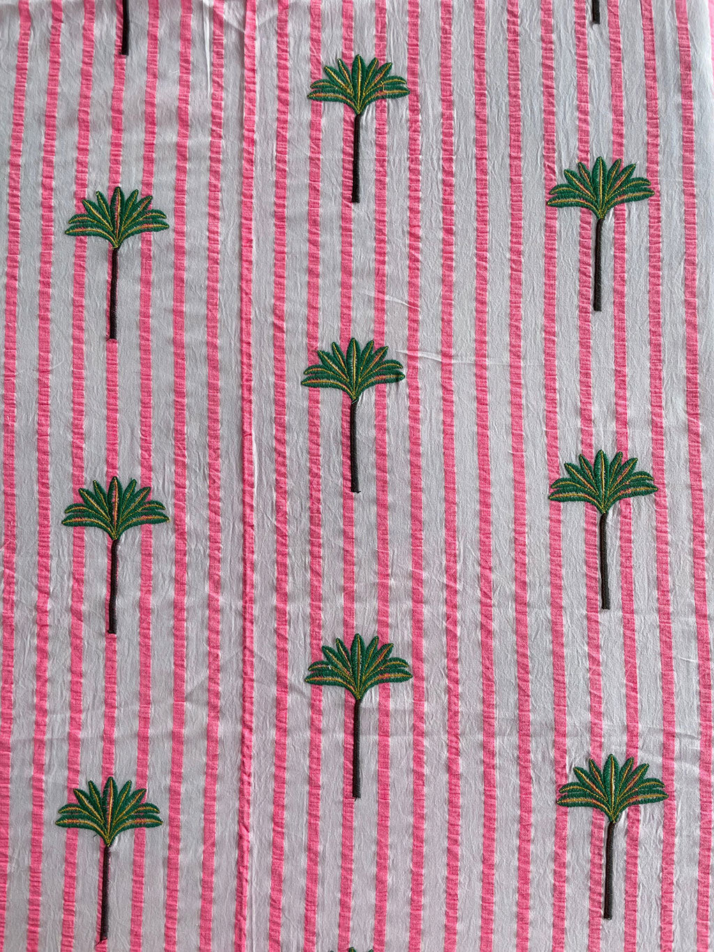 Tablecloth Pink Stripes on White