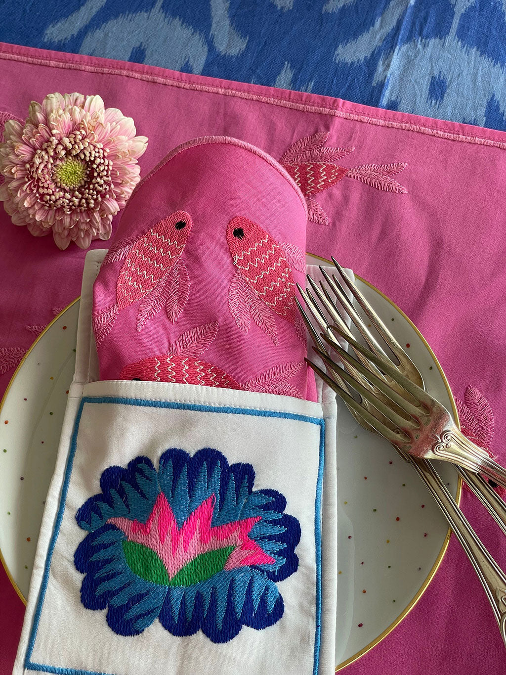 Napkin Fish on Pink