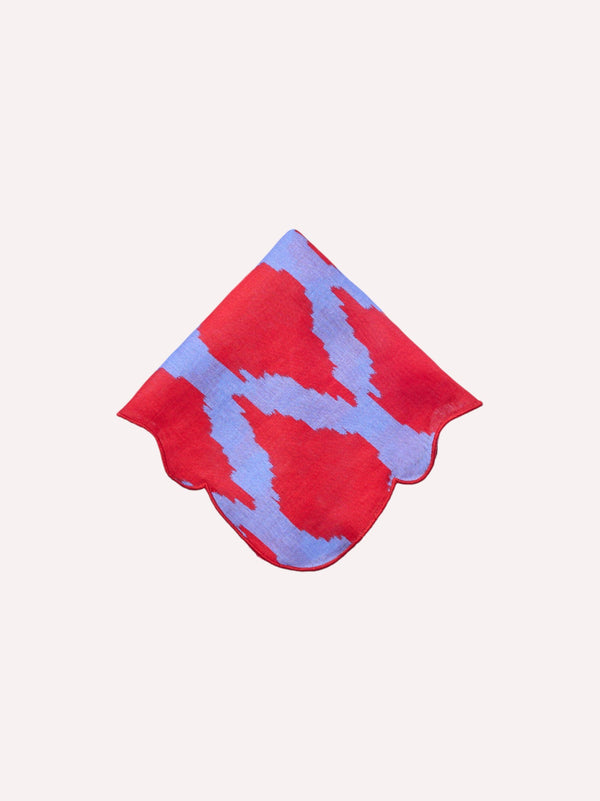 Napkin Ikat Red