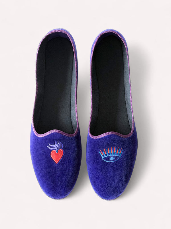 Furlane Loafer Violet Magic Embroidery