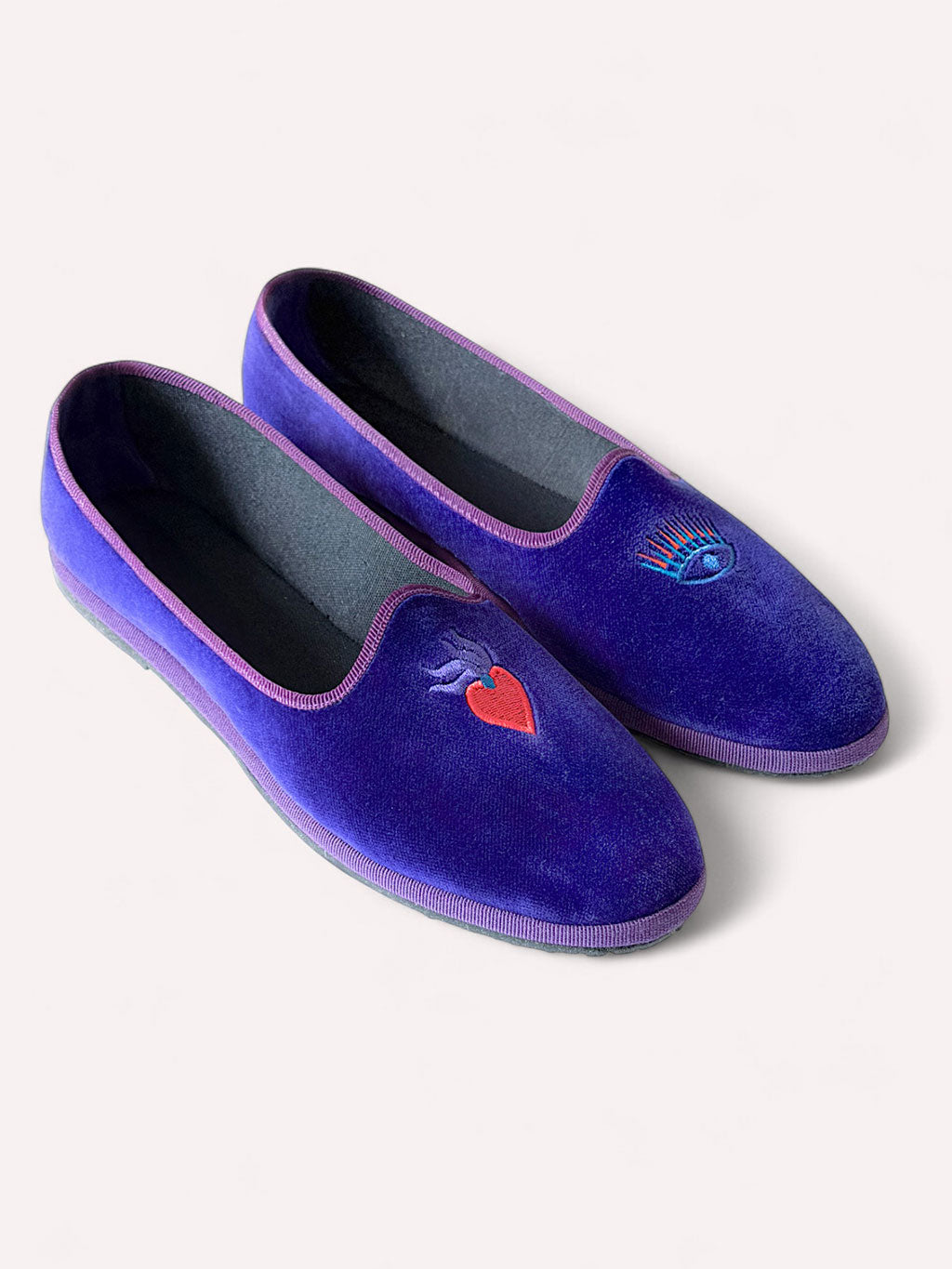 Furlane Loafer Violet Magic Embroidery