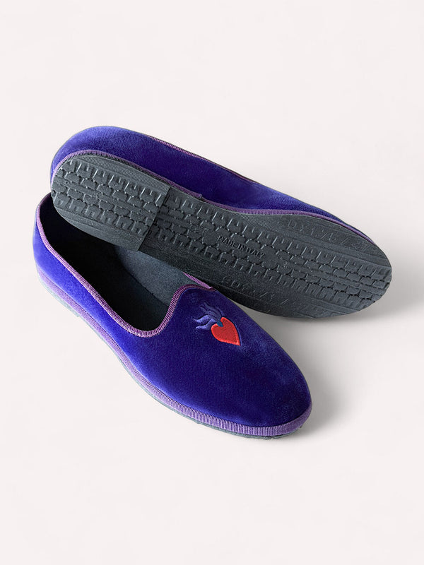 Furlane Loafer Violet Magic Embroidery