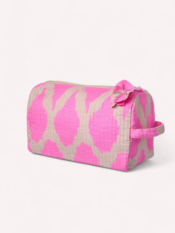 Wash Bag Ikat Pink