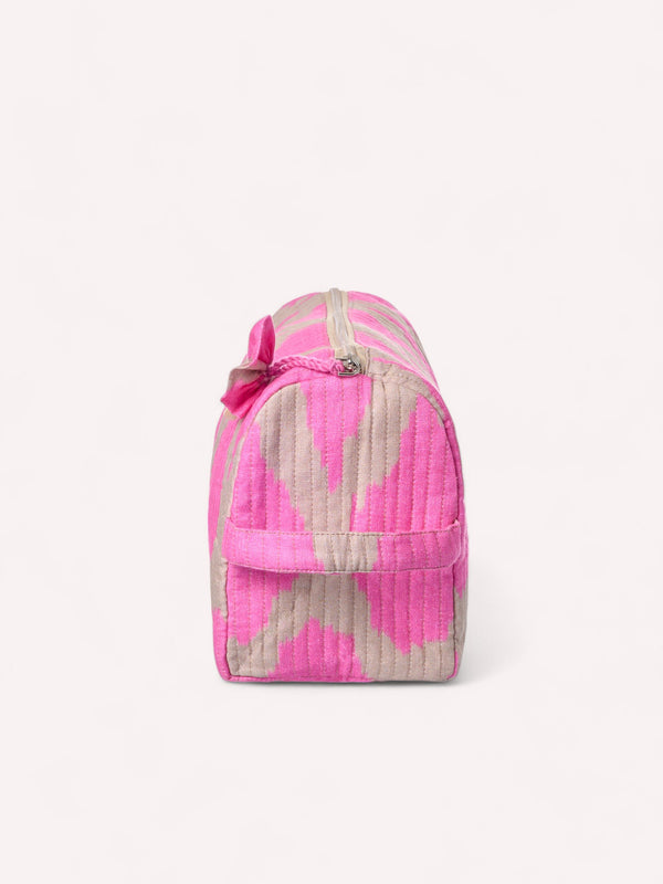 Wash Bag Ikat Pink