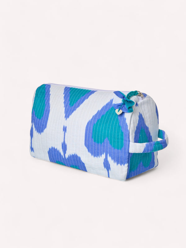 Wash Bag Ikat Petrol