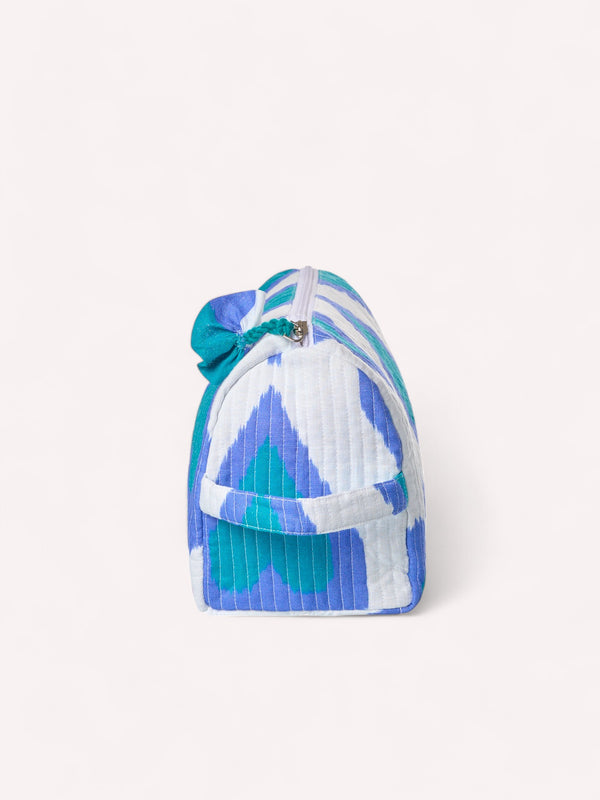 Wash Bag Ikat Petrol