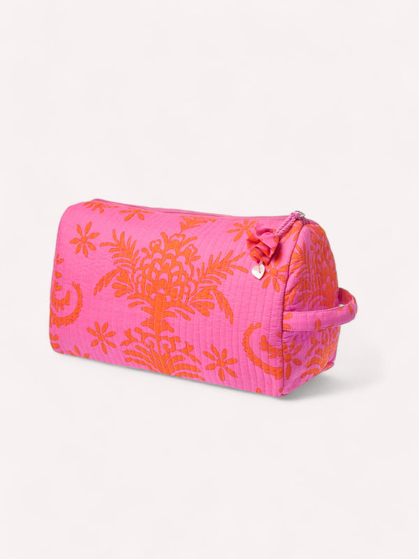 Wash Bag Red Palm