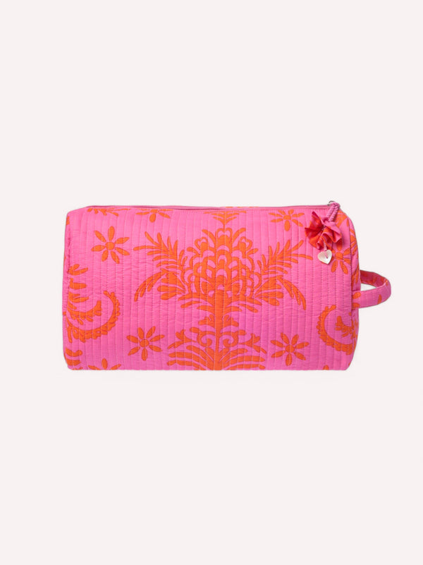 Wash Bag Red Palm