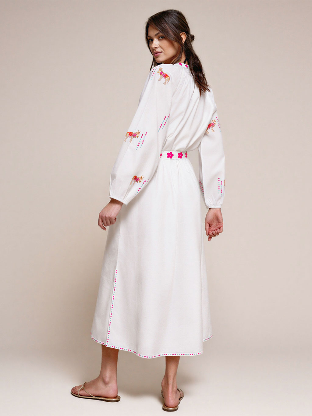 Hellebore Kaftan Donkey on White