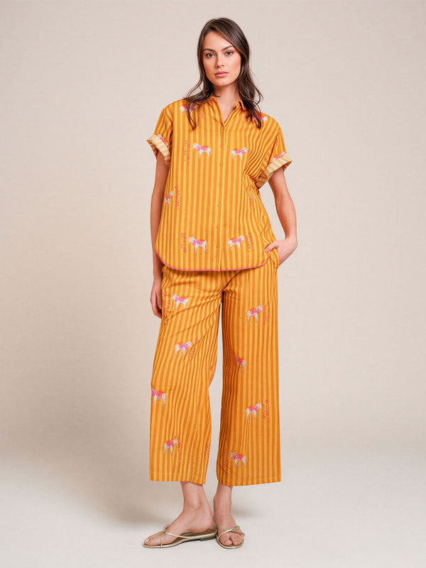 Fennel Pants Donkey on Yellow Stripes