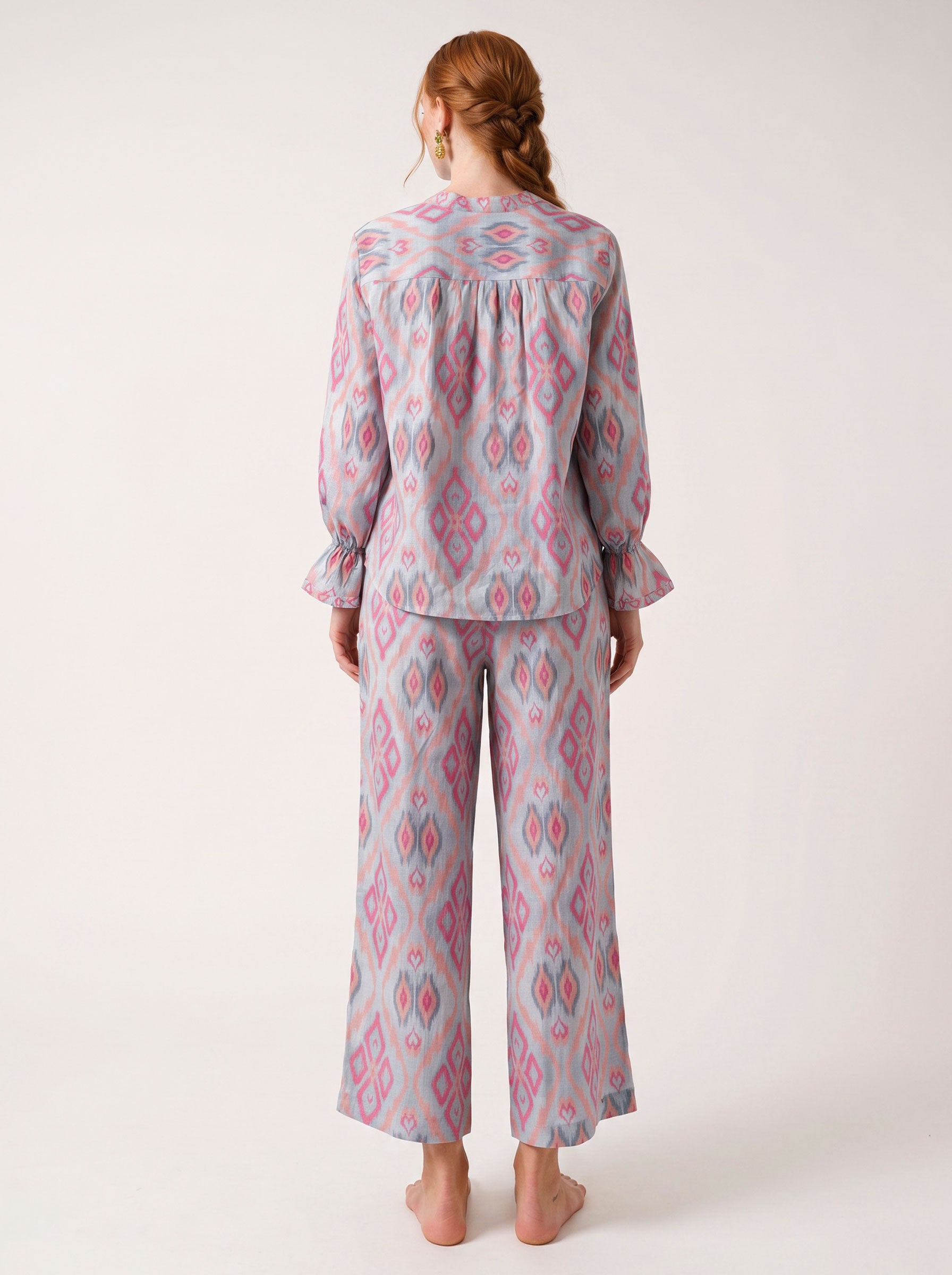 Broom Blouse Ikat Sorbet