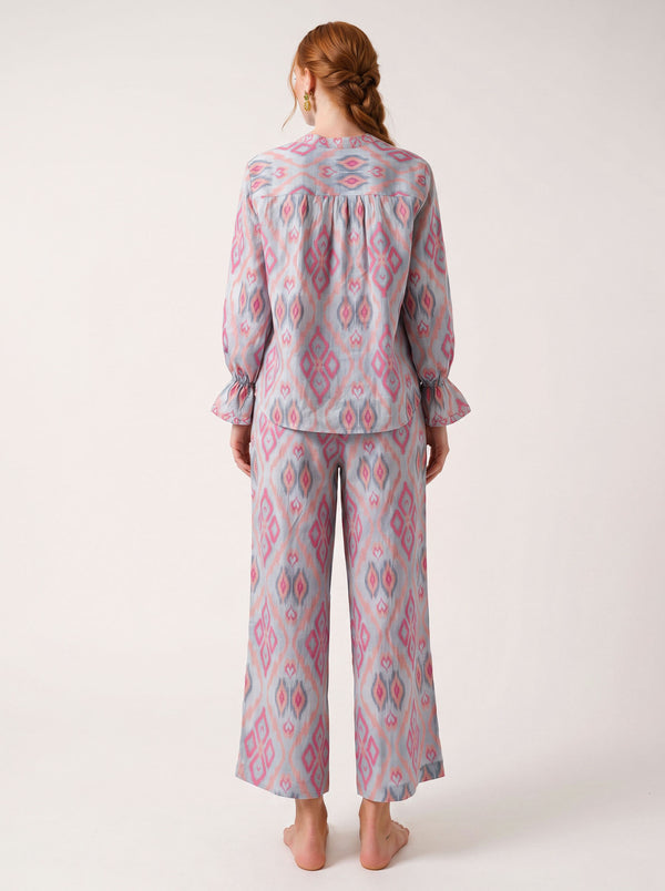 Broom Blouse Ikat Sorbet