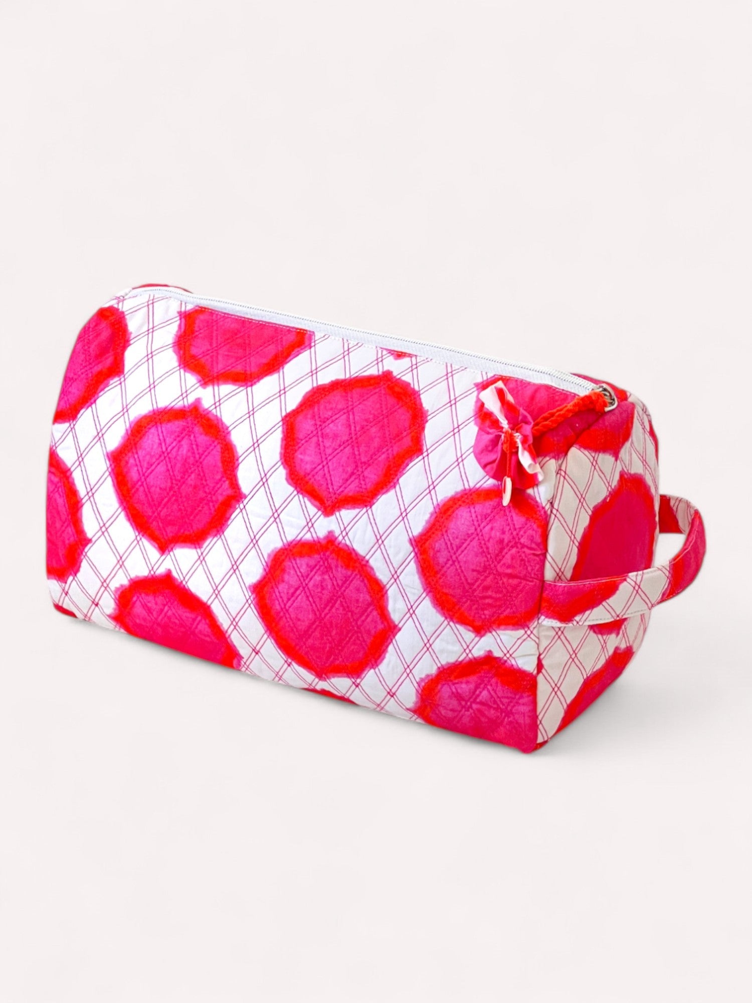 Wash Bag Ikat Pink Orange
