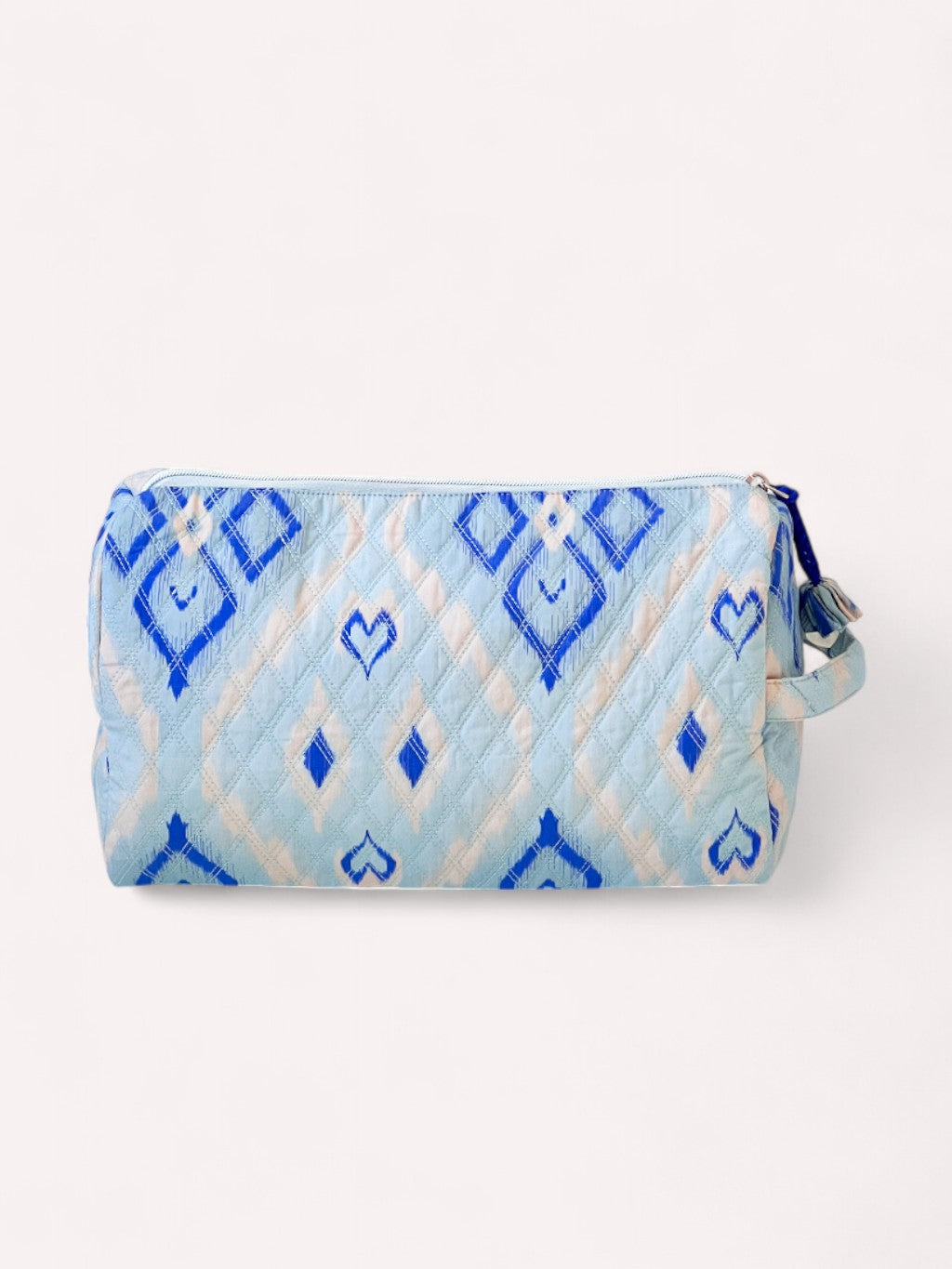 Wash Bag Ikat Blue