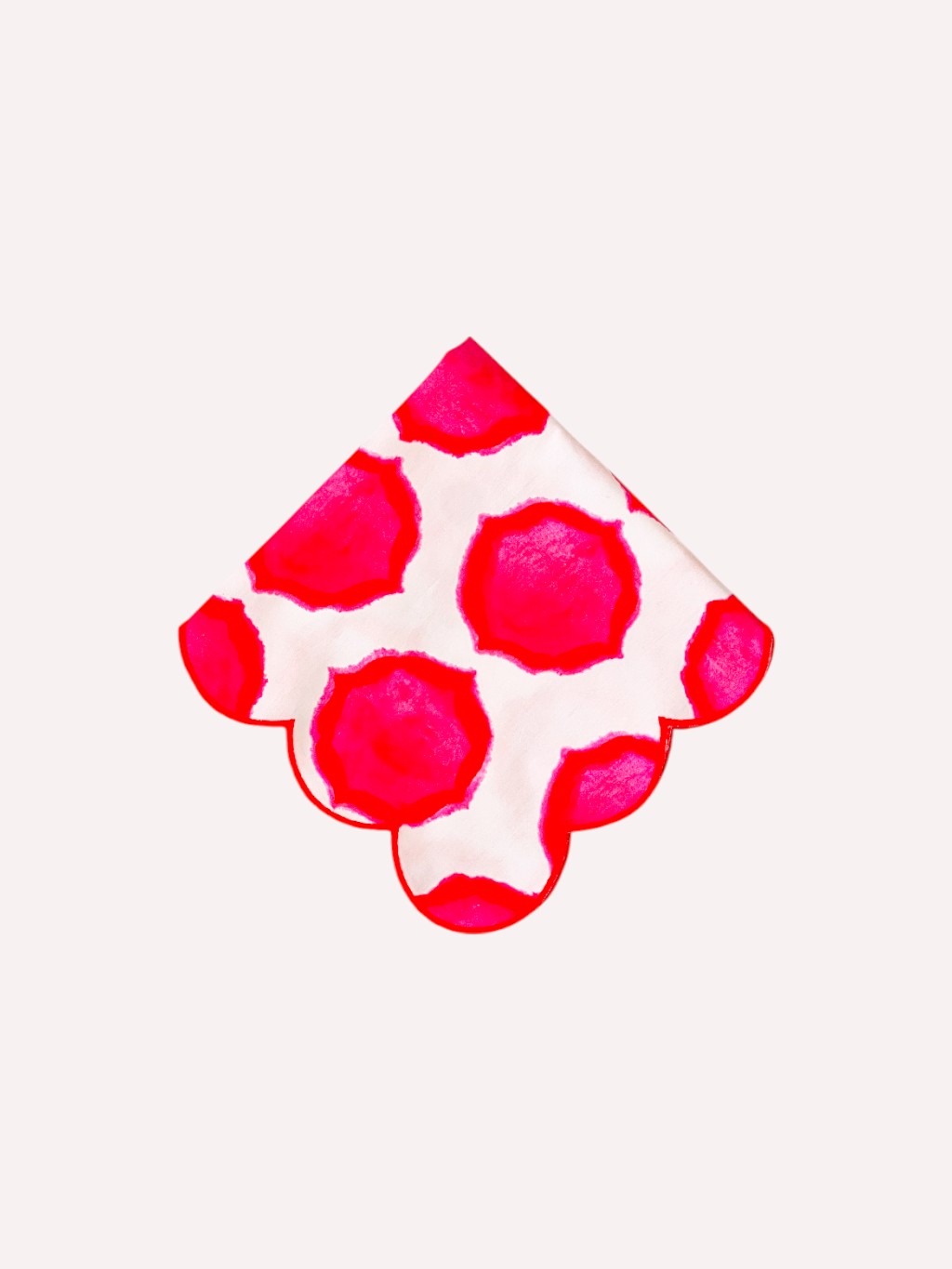 Napkin Ikat Pink Orange